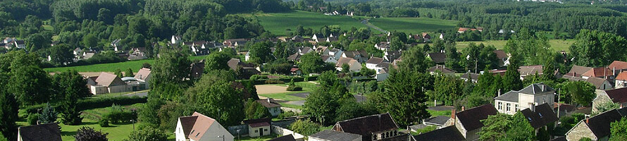 La commune vue du ciel